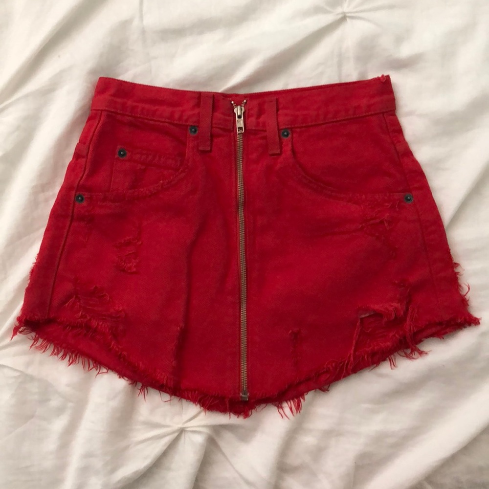 Red Carmar Skirt